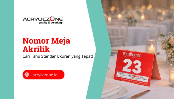 Ukuran Nomor Meja Akrilik
