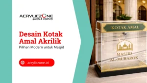 desain kotak amal akrilik